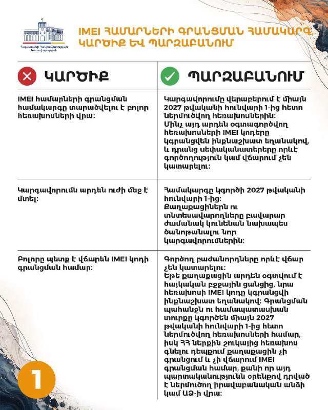 Регистрация IMEI-номеров в Армении: что изменится для жителей Гориса