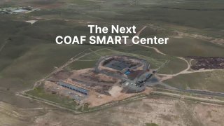 Строительство COAF SMART Center в Армавирском марзе, бетонный фундамент и солнечные панели