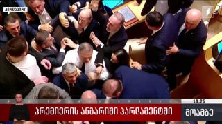 Драка в парламенте Грузии: депутат обвинил премьера в отсутствии самостоятельности