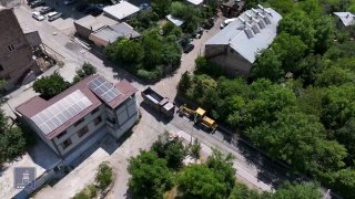 Строительство дороги в Горисе в рамках субвенционной программы